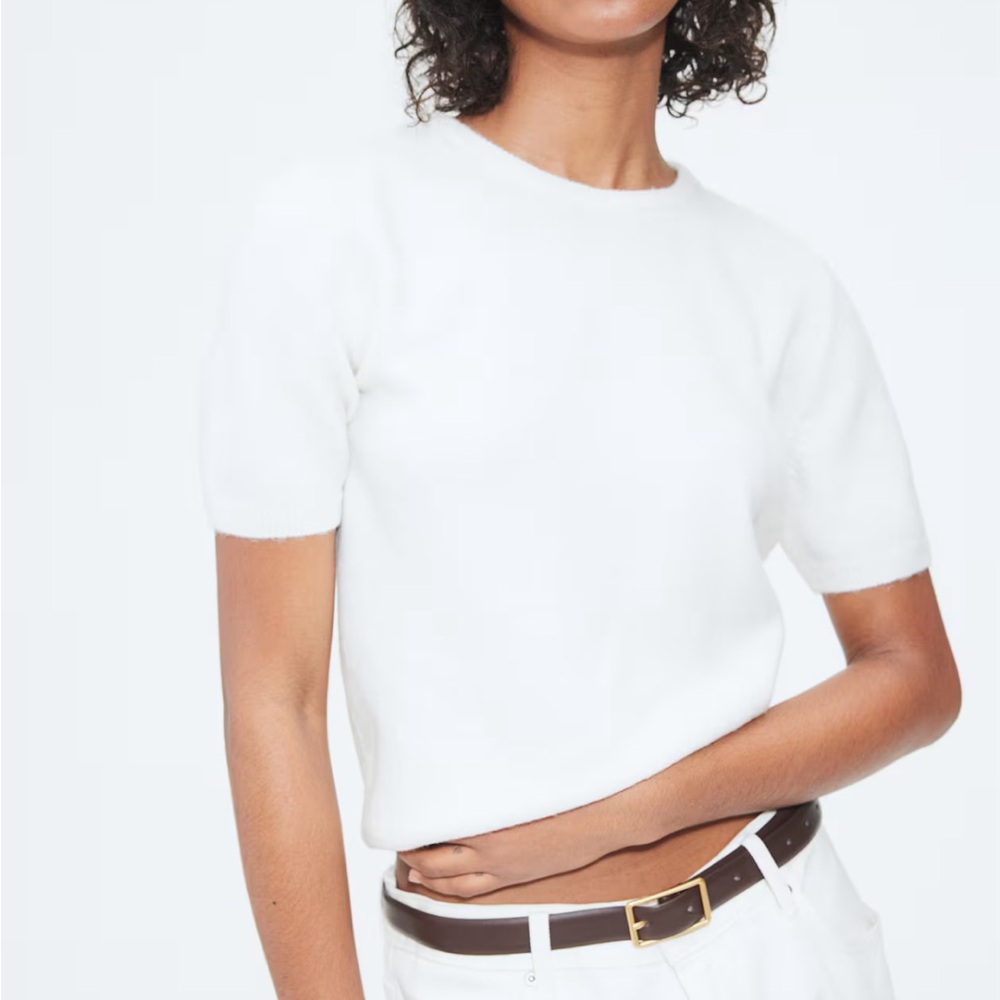 H&M Short Sleeve Fine Knit Sweater